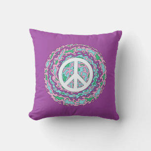 Psychedelic Peace Cushion