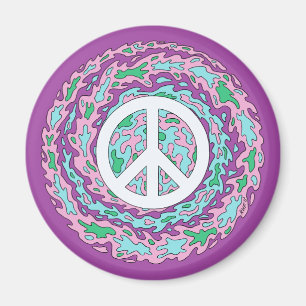 Psychedelic Peace Magnet
