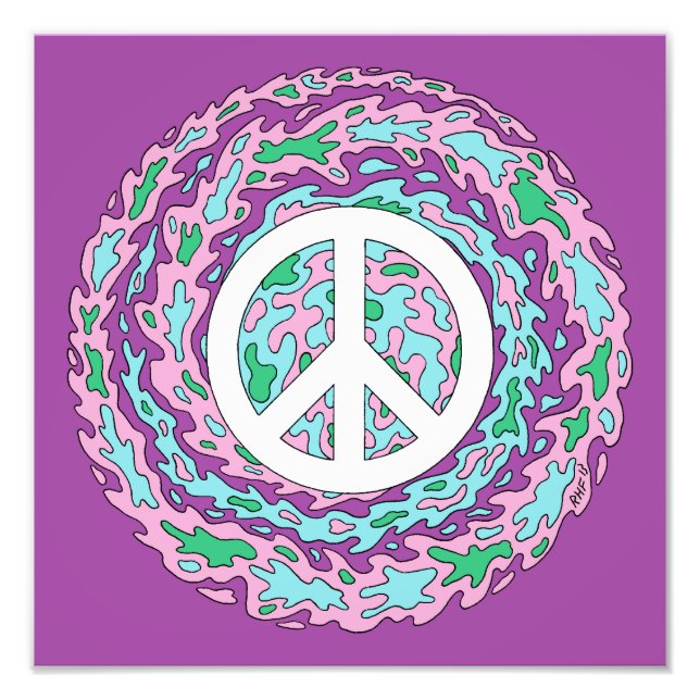 Psychedelic Peace Photo Print (Front)