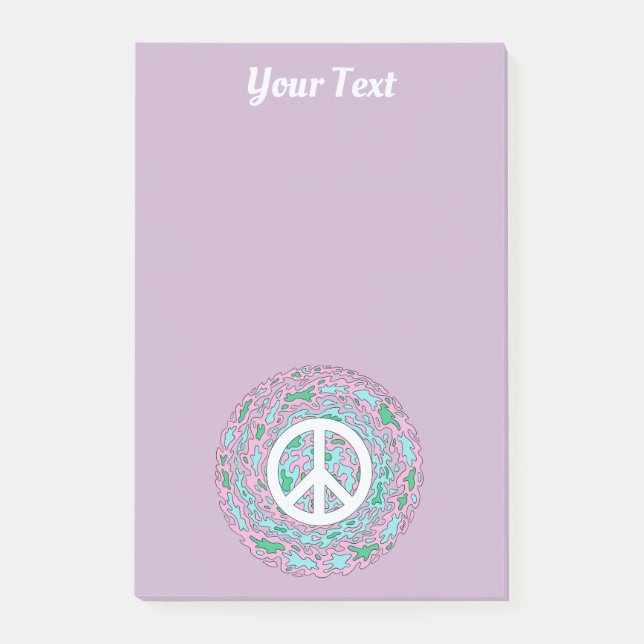 Psychedelic Peace Post-it Notes (Front)