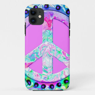 Psychedelic Peace Sign Abstract Case-Mate iPhone Case