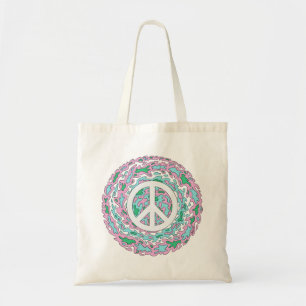 Psychedelic Peace Tote Bag