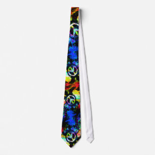 Psychedelic Peace Turtles Ties