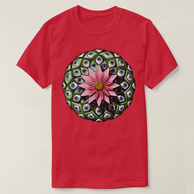 Psychedelic Peyote Cactus T-Shirt (Design Front)