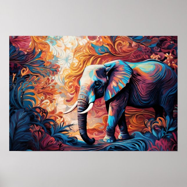 Psychedelic Phant Poster (Front)