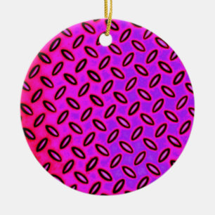 Psychedelic Pink Patterned Ornament