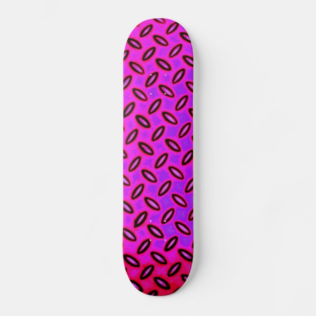 Psychedelic Pink Patterned Skateboard (Front)