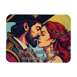 Psychedelic Pirate Couple – Bold Romance Magnet