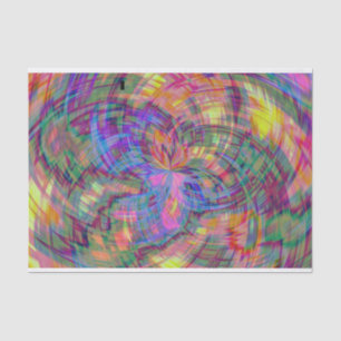 psychedelic plaid tissue paper
