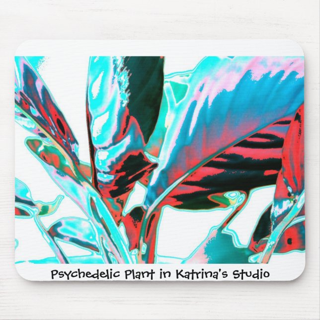 Psychedelic Plant Mouse Pad (Front)