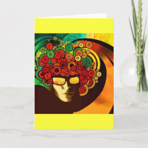 psychedelic pop art holiday card