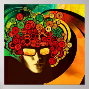 psychedelic pop art poster FROM 8.99