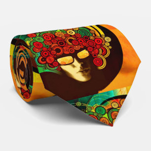 psychedelic pop art tie