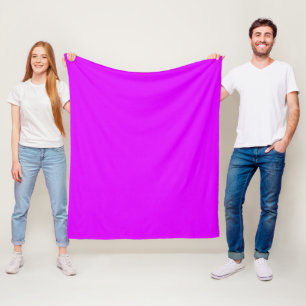 Psychedelic Purple Fleece Blanket