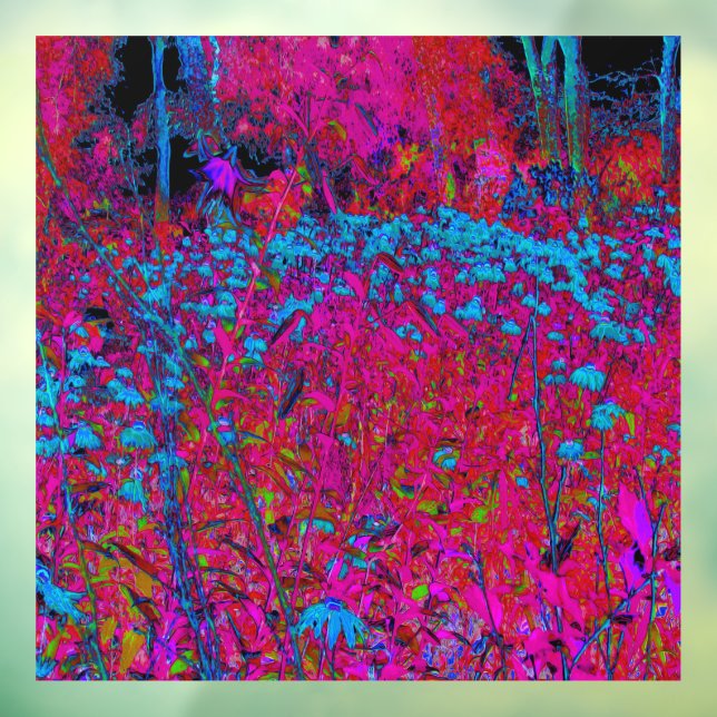 Psychedelic Purple Lily Flower Magenta Garden (Sheet 3)