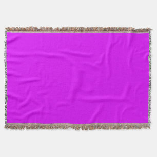 Psychedelic Purple Throw Blanket