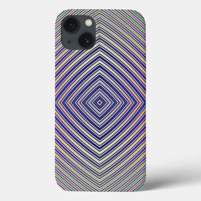 Psychedelic Pyramid Plan iPad Case (Back)