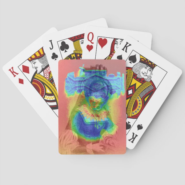 Psychedelic Queen Playing Cards (Back)