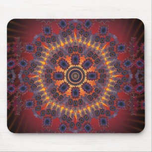 Psychedelic Radial Design: Mousepad