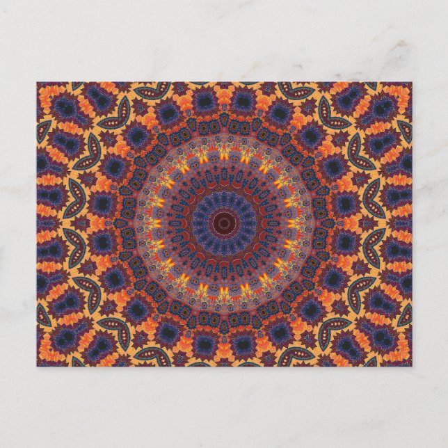 Psychedelic Radial Pattern: Postcard (Front)