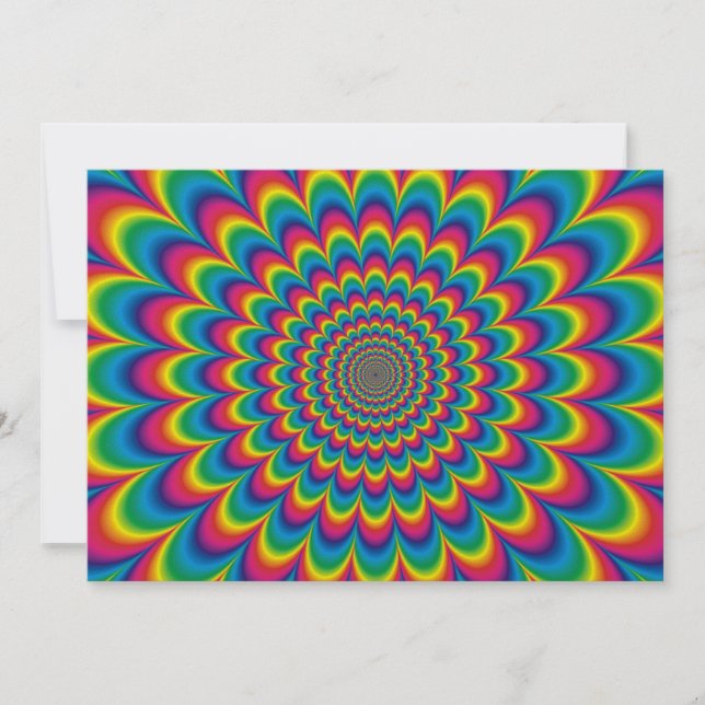 Psychedelic rainbow abstract design (Front)