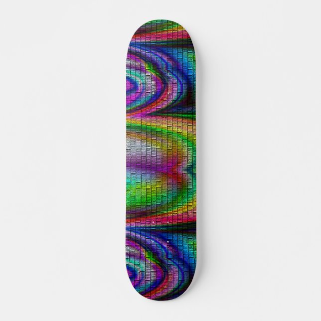 psychedelic Rainbow Deck Skateboard (Front)