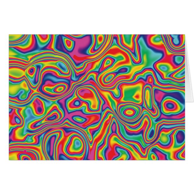 Psychedelic Rainbow Oil Pattern (Front Horizontal)