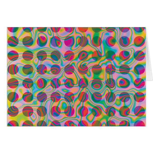 Psychedelic Rainbow Spots Pattern (Front Horizontal)