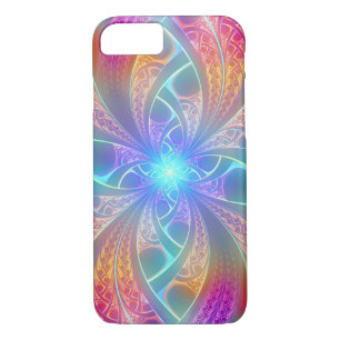 Psychedelic Rainbow Swirls Fractal Pattern Case-Mate iPhone Case