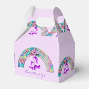 Psychedelic Rainbows and Unicorns Thunder_Cove Favour Box