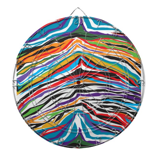 Psychedelic  Retro Dartboard (Front)