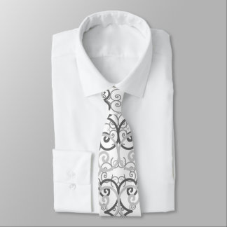 Psychedelic Retro Grey tie