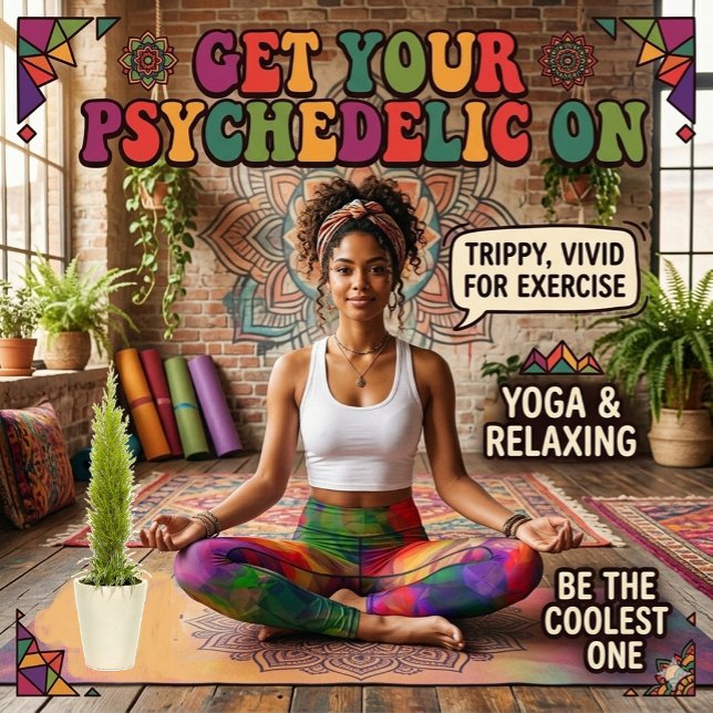 Psychedelic Retro Hippie Pattern Leggings (Creator Uploaded)