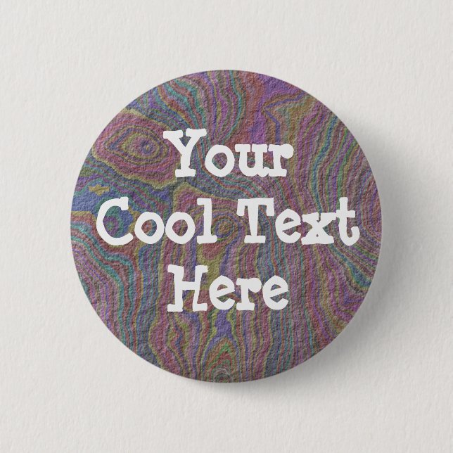 Psychedelic Rock - Template 6 Cm Round Badge (Front)