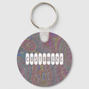Psychedelic Rock - Template Key Ring