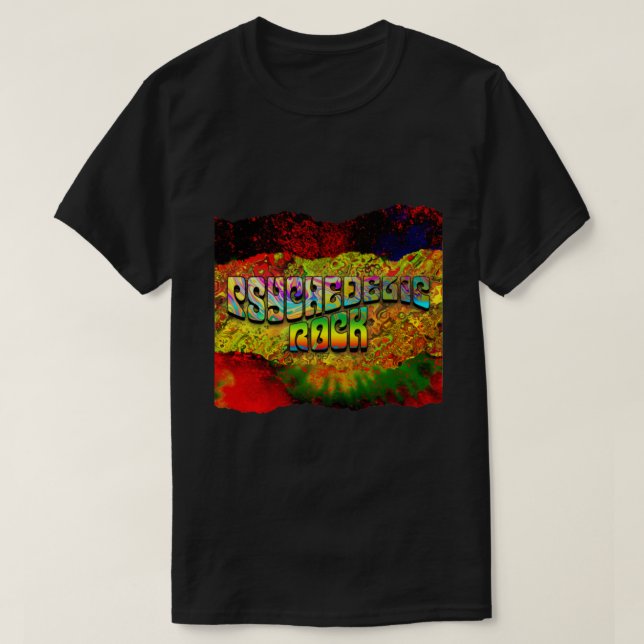Psychedelic Rock Trippy     T-Shirt (Design Front)