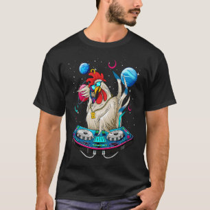 Psychedelic Rooster DJ EDM Raver Trance Music Fest T-Shirt