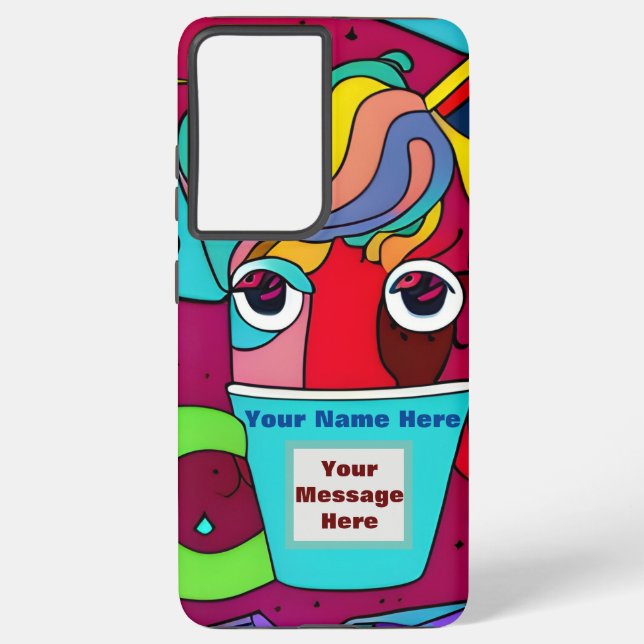 Psychedelic  samsung galaxy s21 ultra case (Back)