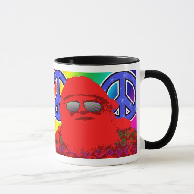 Psychedelic Santa Peace Mug (Right)
