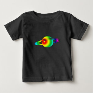 Psychedelic Saturn Baby T-Shirt