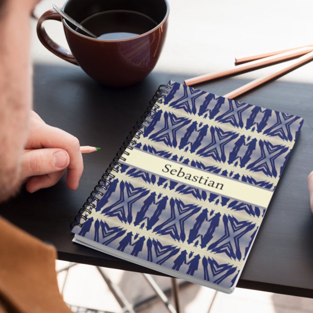 Psychedelic Shadow People in Navy, custom  Notebook (Creator Uploaded)