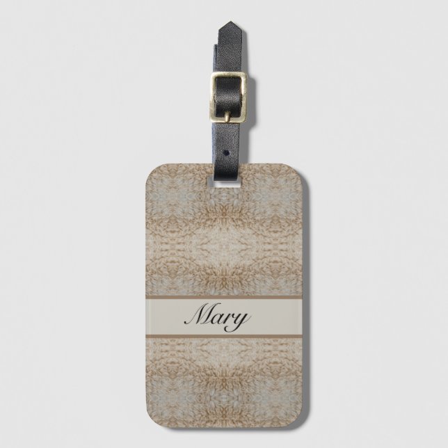 Psychedelic Sheep warm wool customisable Luggage Tag (Front Vertical)