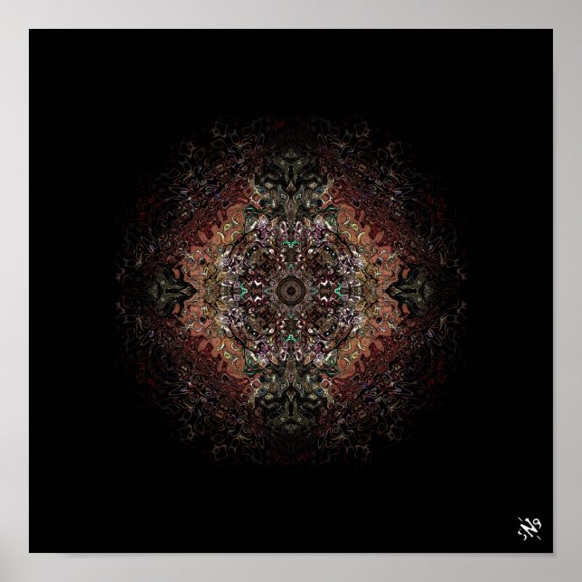 Psychedelic shield v1 poster (Front)