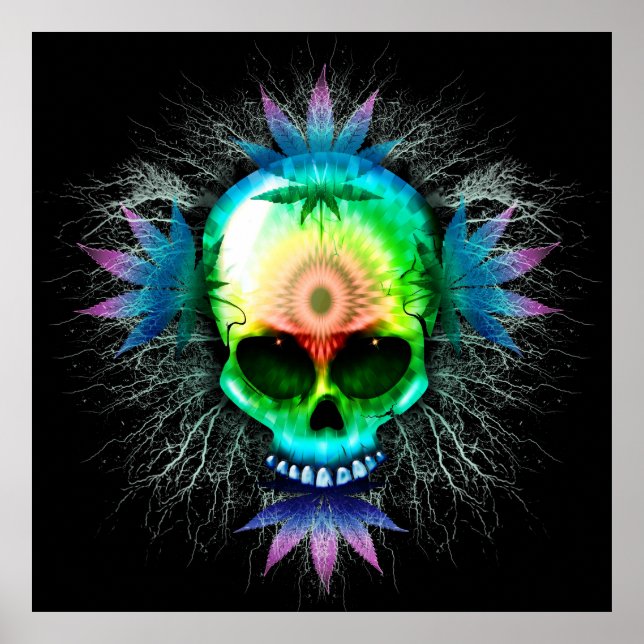 Psychedelic Skull Posters (Front)