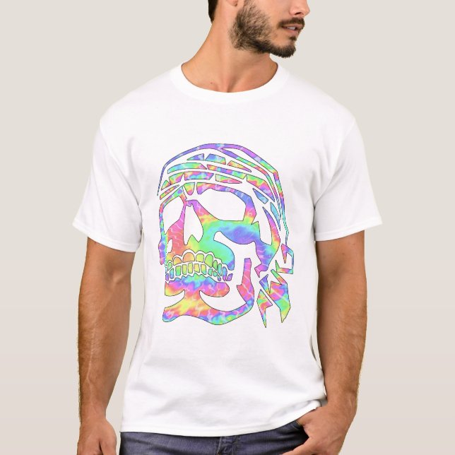Psychedelic skull Psycho Skull T-Shirt (Front)