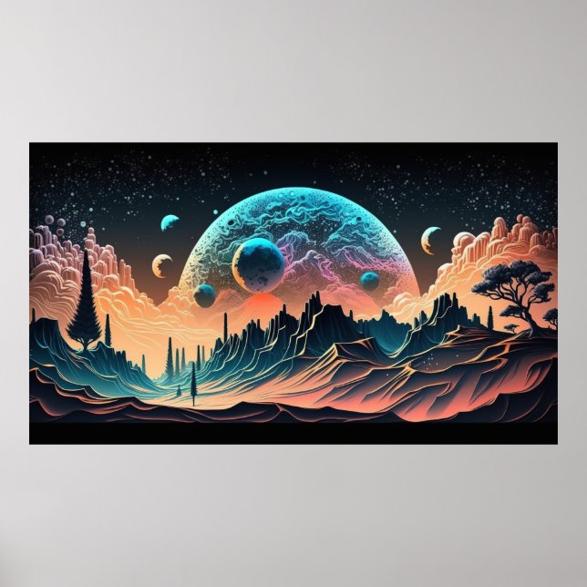 Psychedelic Space Poster (Front)