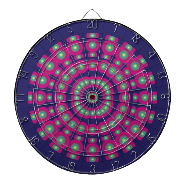 Psychedelic Spheres Dartboard (Front)