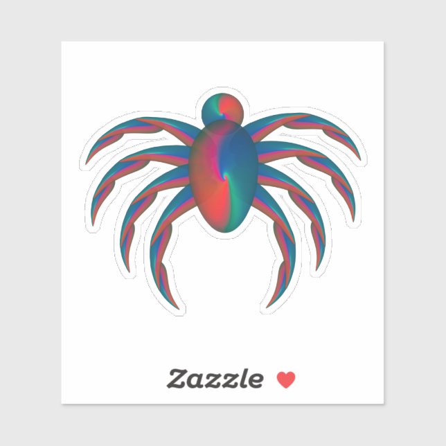 Psychedelic Spider Abstract Neon Creature (Sheet)