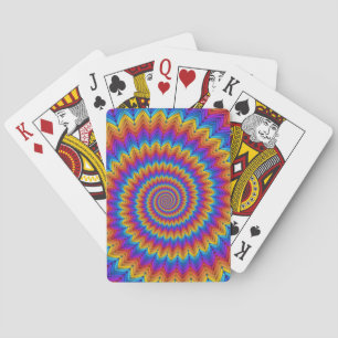 Psychedelic Spiral Playing Cards