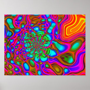 Psychedelic Splash Poster